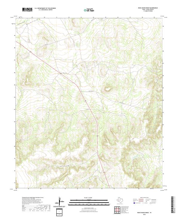 USGS Topographic Map – Rock House Draw