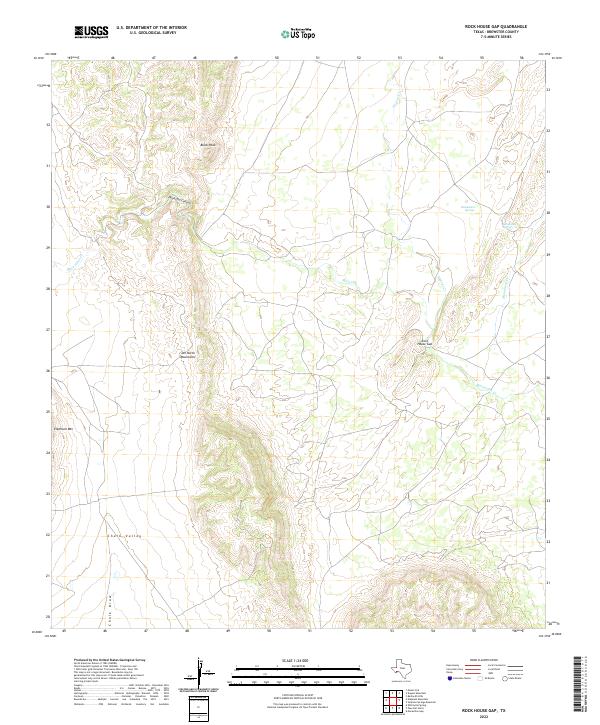 USGS Topographic Map – Rock House Gap