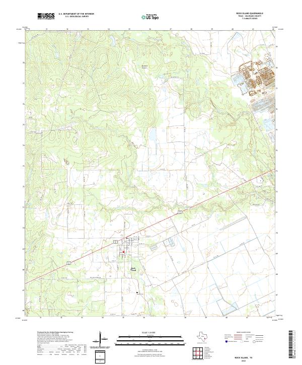 USGS Topographic Map – Rock Island