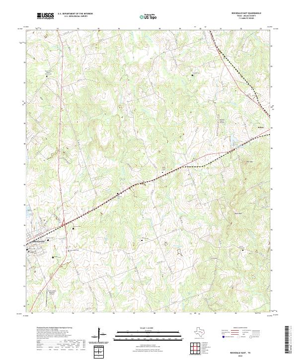 USGS Topographic Map – Rockdale East