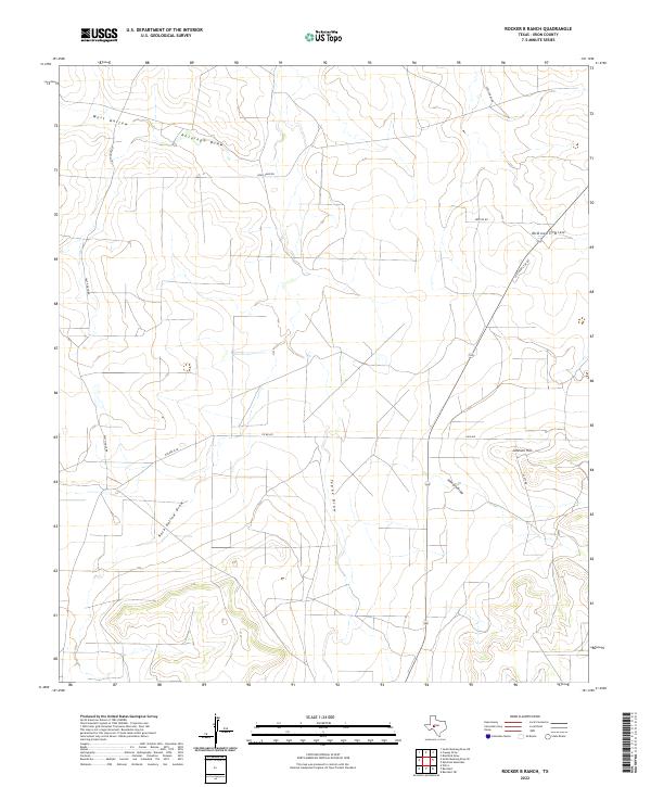 USGS Topographic Map – Rocker B Ranch