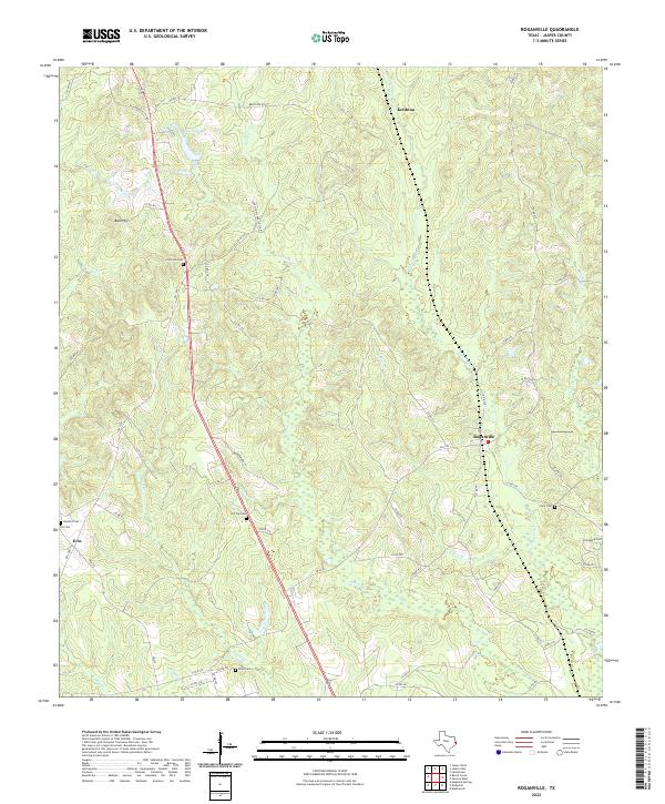 USGS Topographic Map – Roganville