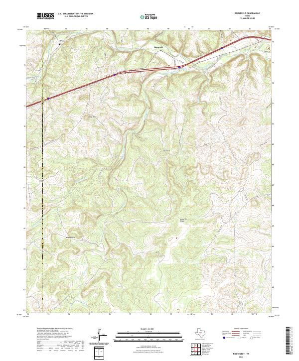 USGS Topographic Map – Roosevelt