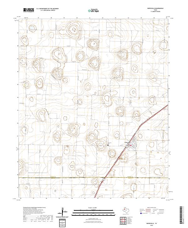 USGS Topographic Map – Ropesville