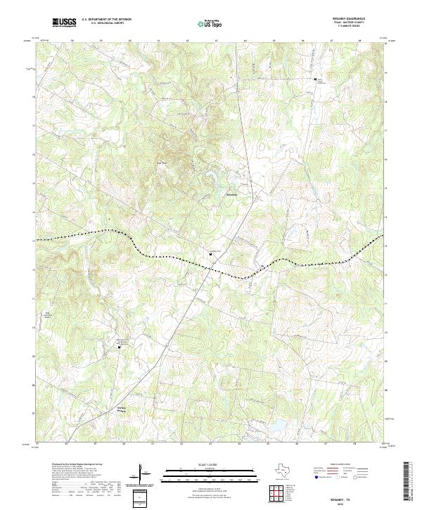 USGS Topographic Map – Rosanky