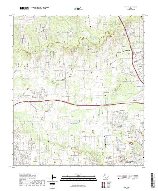 USGS Topographic Map – Rose Hill