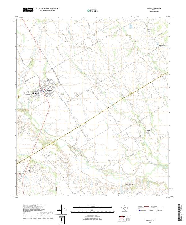 USGS Topographic Map – Rosebud