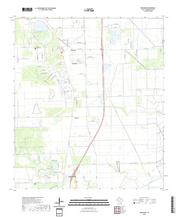 USGS Topographic Map – Rosharon