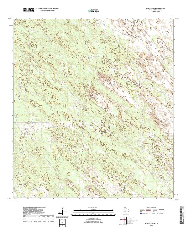 USGS Topographic Map – Rosita Lake NE