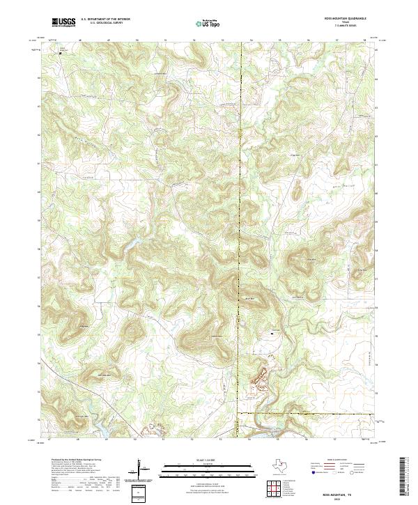 USGS Topographic Map – Ross Mountain