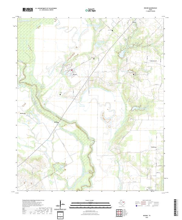 USGS Topographic Map – Rosser