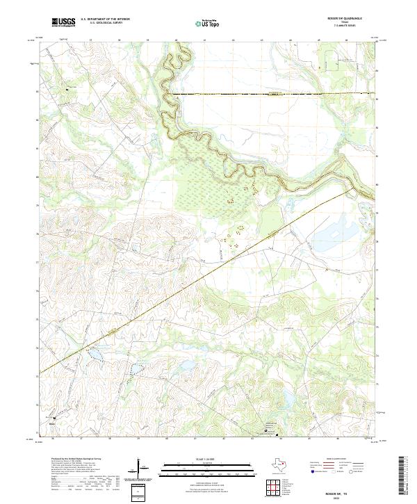 USGS Topographic Map – Rosser SW