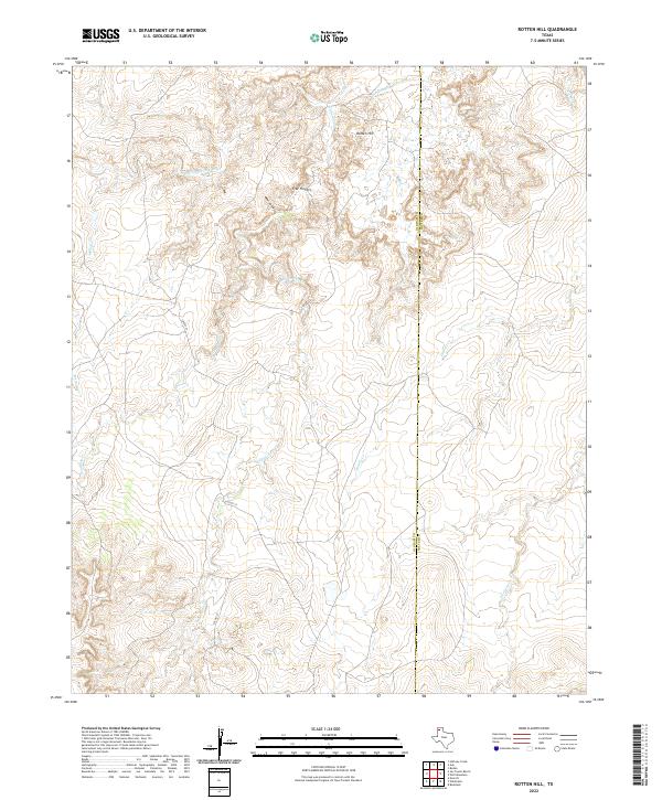 USGS Topographic Map – Rotten Hill