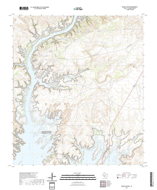 USGS Topographic Map – Rough Canyon