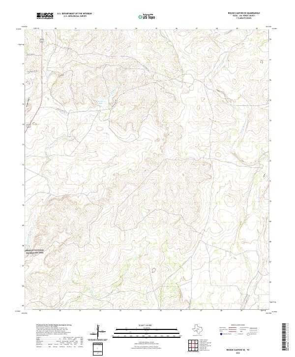 USGS Topographic Map – Rough Canyon SE