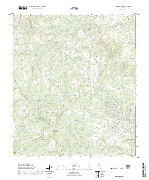USGS Topographic Map – Rough Hollow