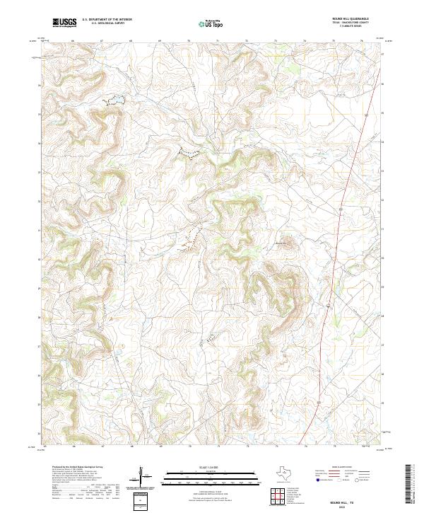 USGS Topographic Map – Round Hill