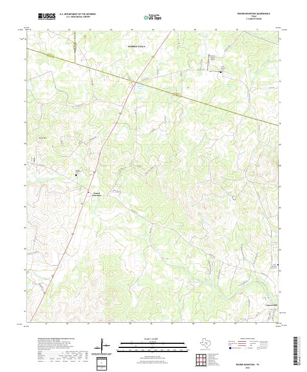 USGS Topographic Map – Round Mountain