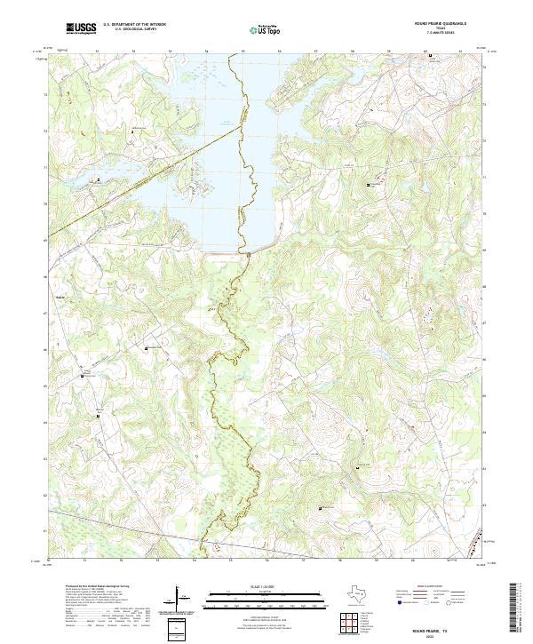USGS Topographic Map – Round Prairie