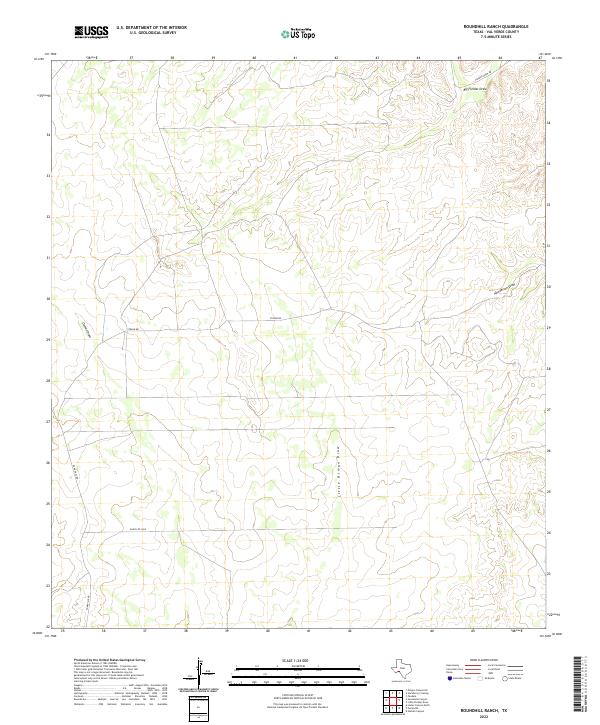 2022 Map of Roundhill Ranch, 2022 Print