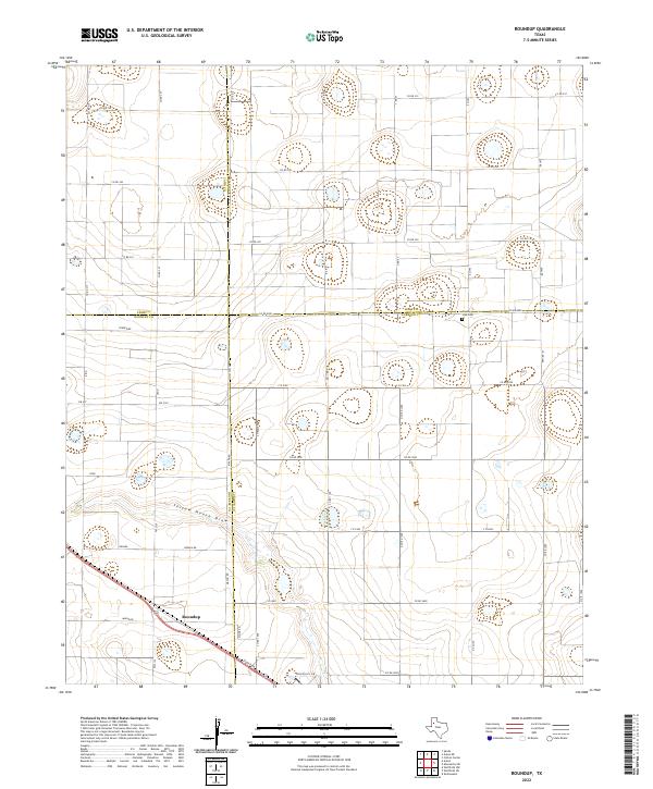 USGS Topographic Map – Roundup