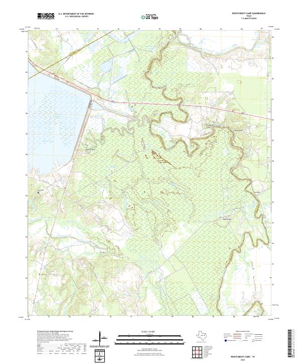 USGS Topographic Map – Roustabout Camp