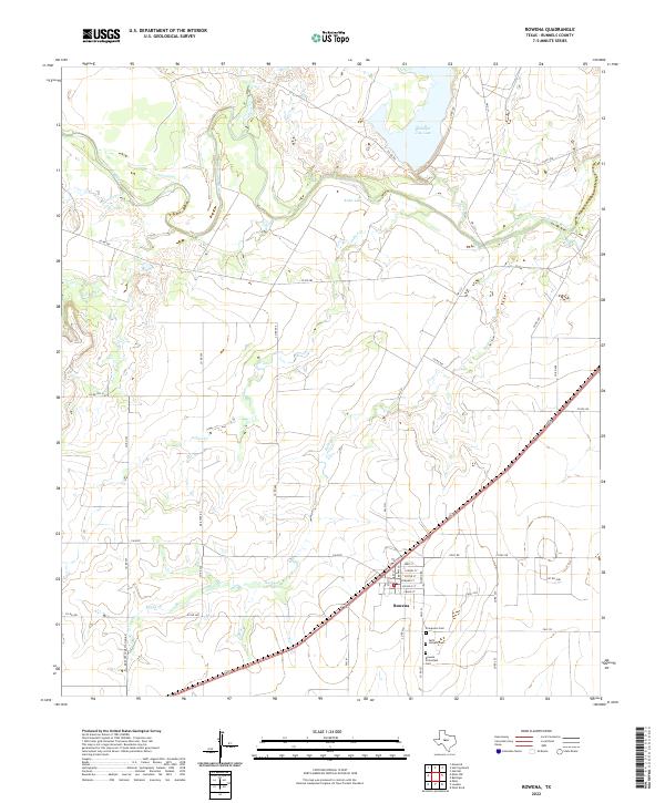 USGS Topographic Map – Rowena