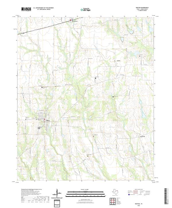 USGS Topographic Map – Roxton