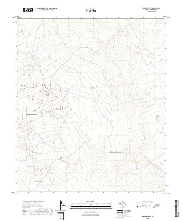 USGS Topographic Map – Rudd Draw NE