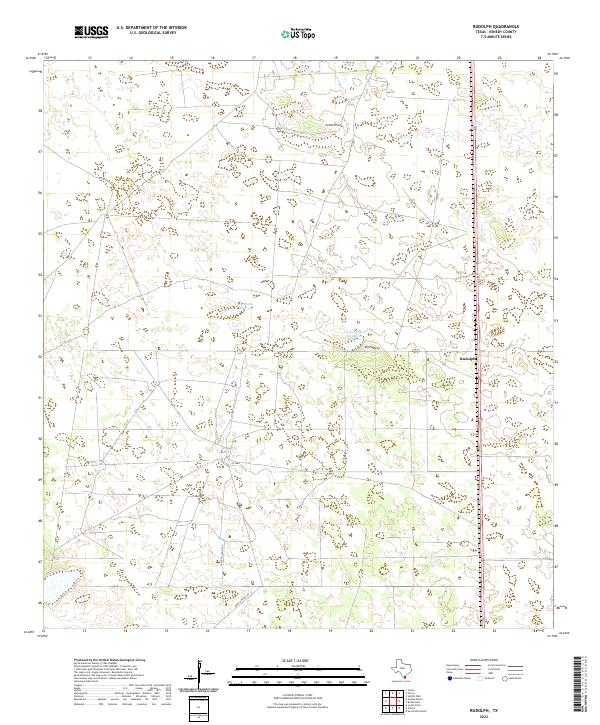 USGS Topographic Map – Rudolph
