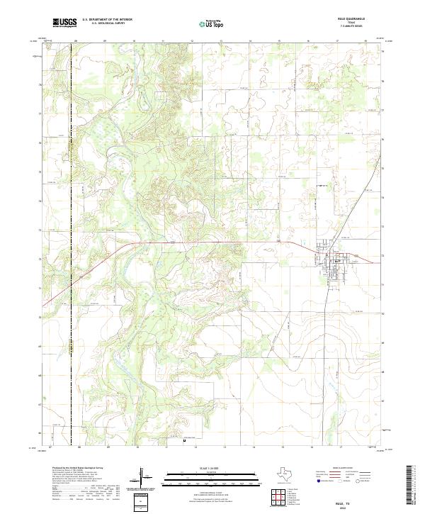 USGS Topographic Map – Rule