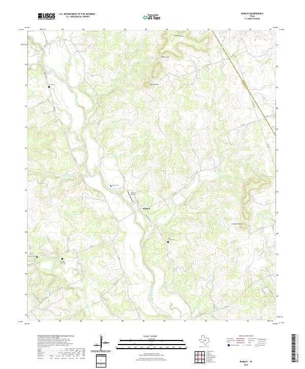 USGS Topographic Map – Rumley