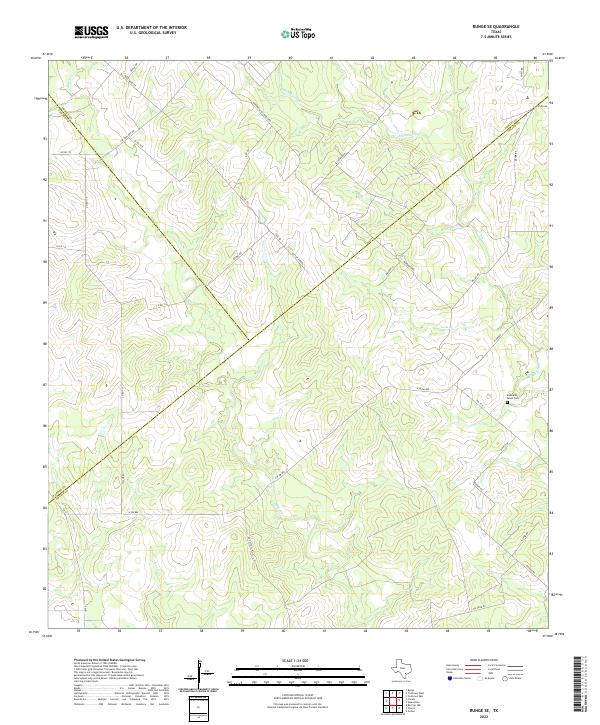 USGS Topographic Map – Runge SE