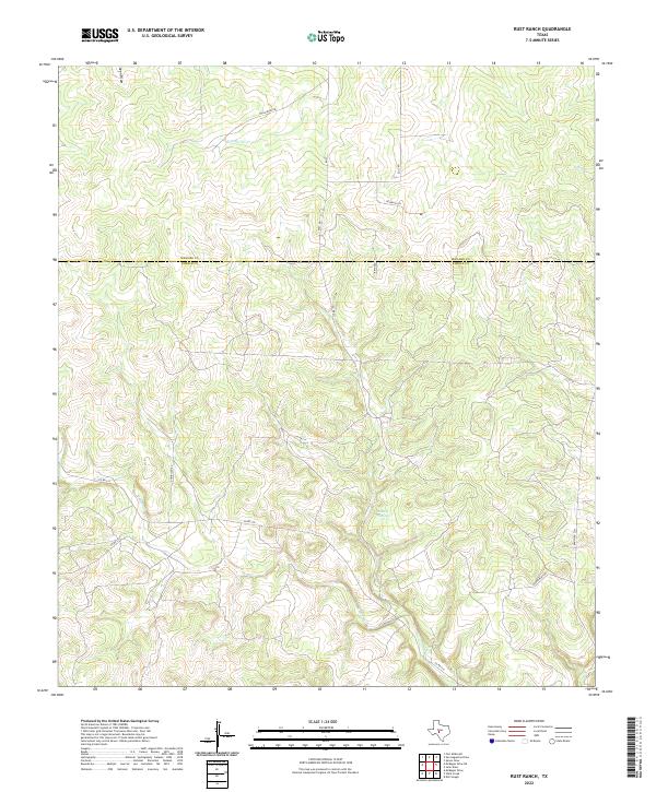 USGS Topographic Map – Rust Ranch