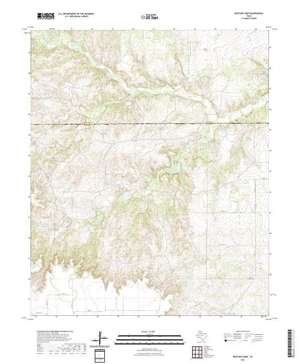 USGS Topographic Map – Rustler Camp