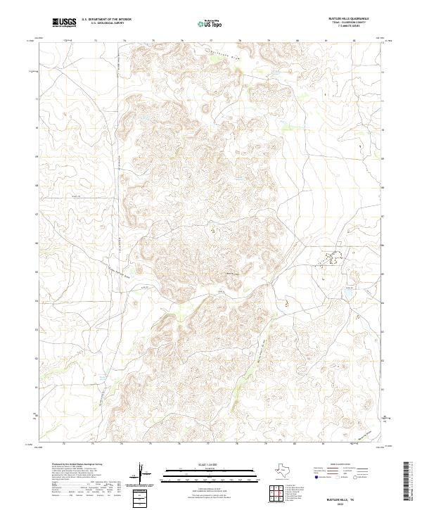 USGS Topographic Map – Rustler Hills