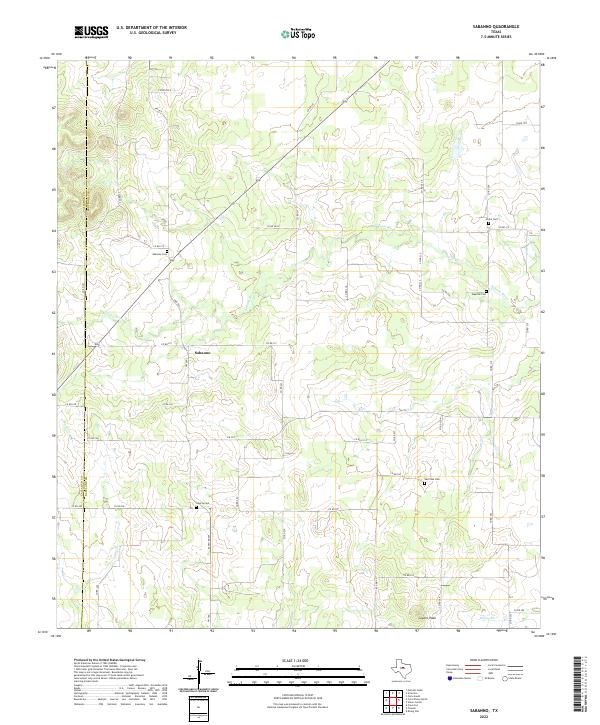 USGS Topographic Map – Sabanno