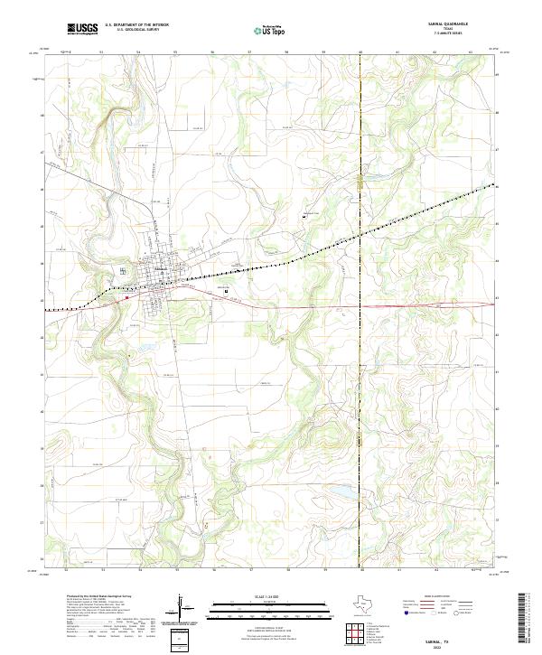 USGS Topographic Map – Sabinal