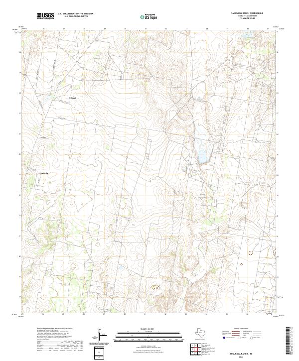 USGS Topographic Map – Sagunada Ranch
