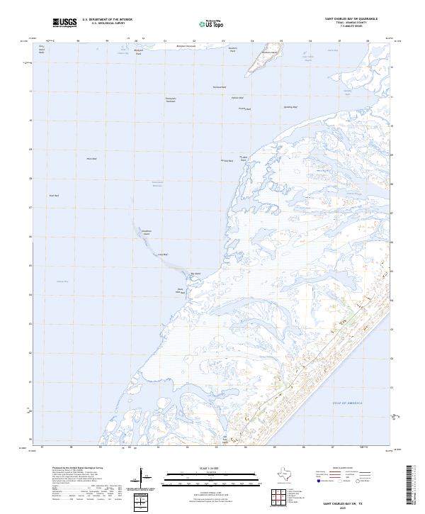 USGS Topographic Map – Saint Charles Bay SW
