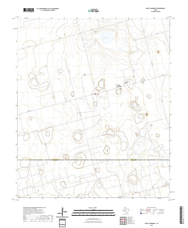 USGS Topographic Map – Saint Lawrence