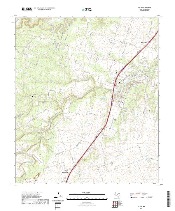 USGS Topographic Map – Salado