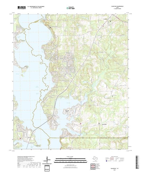 USGS Topographic Map – Saline Bay