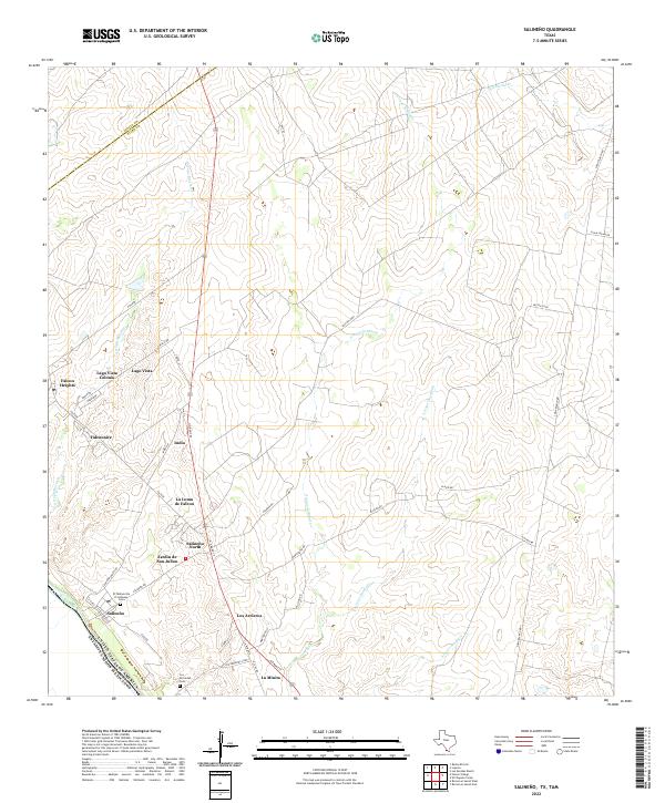 USGS Topographic Map – Salineno