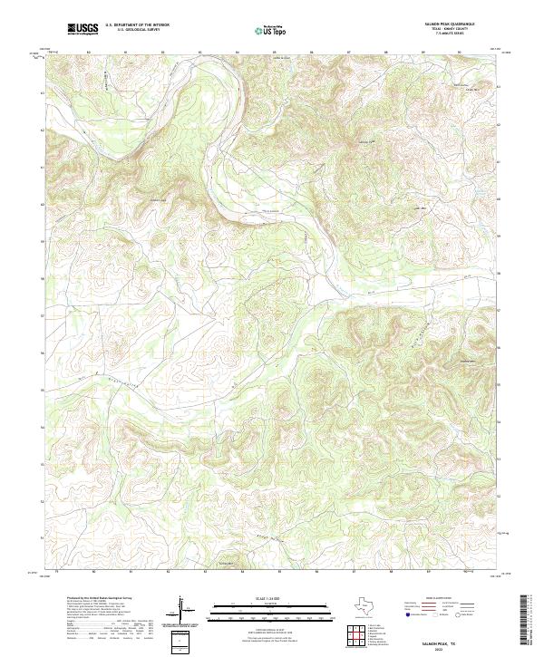 USGS Topographic Map – Salmon Peak