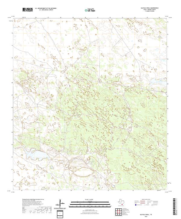 2022 Map of Saltillo Well, 2022 Print
