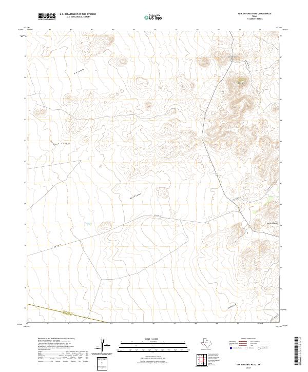 USGS Topographic Map – San Antonio Pass