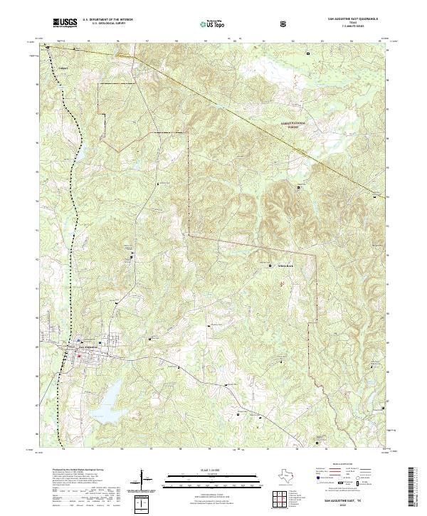 USGS Topographic Map – San Augustine East