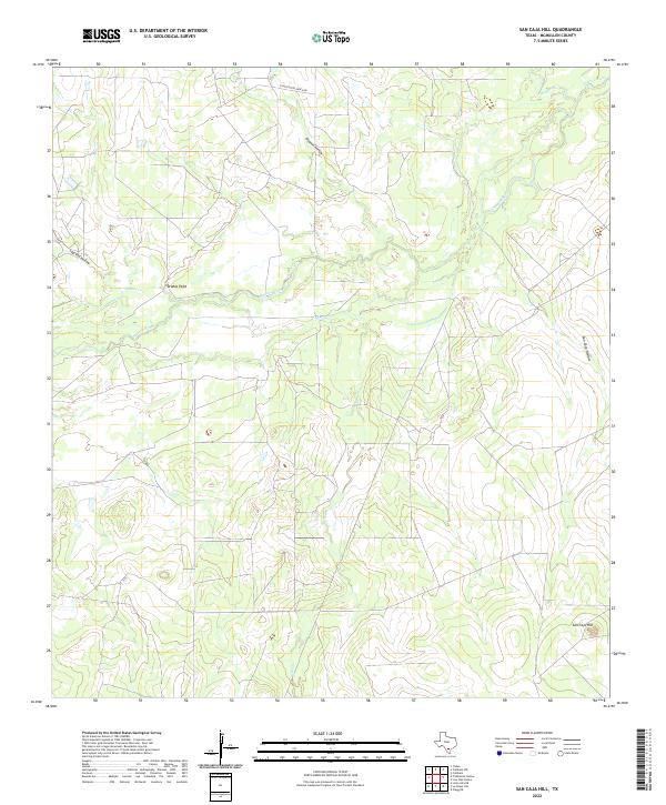 USGS Topographic Map – San Caja Hill