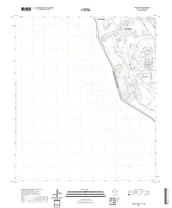 USGS Topographic Map – San Elizario